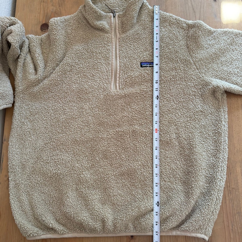 Patagonia Los Gatos 1/4 Zip Fleece Pullover Womens XL Taupe 25236 FA21 Sherpa - Picture 4 of 9